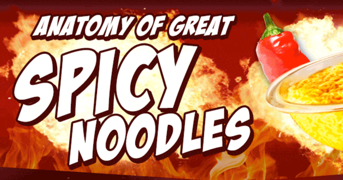 Infographic Anatomy Of Great Spicy Noodles